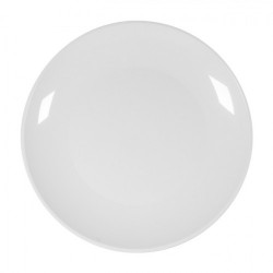 Assiette plate blanche 21 cm