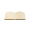 Supports hêtre pour poêlon, 2 pièces
