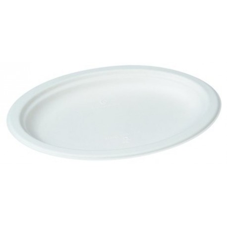 Assiette ovale blanche