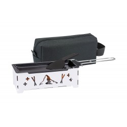 Raclette bougies "Matterhorn" bleu neige