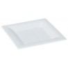 Assiette carrée Karo 26 cm blanche