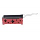 Raclette bougies "Swiss" rouge